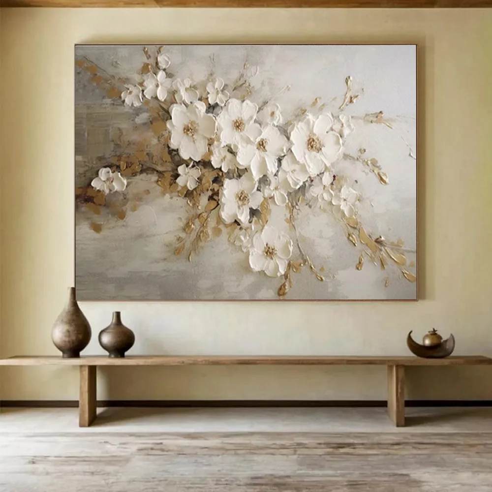 Oversized Painting Elegant - handmade oil painting for collection
